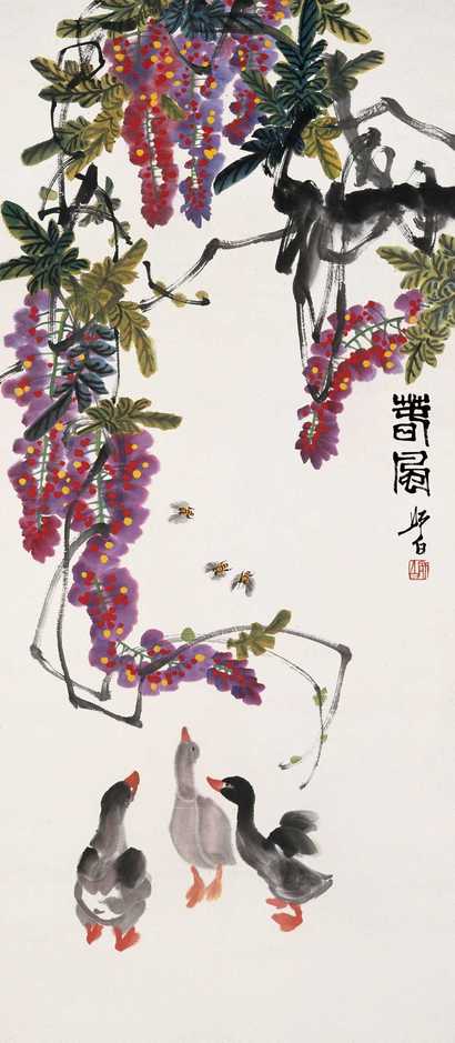 娄师白 春风 立轴